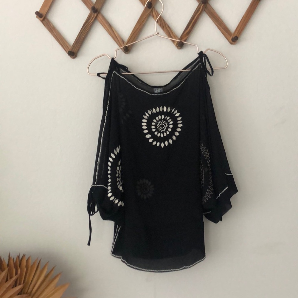 Sheer free people top